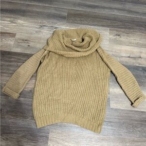 JODIFL Tan Cowl Neck Sweater